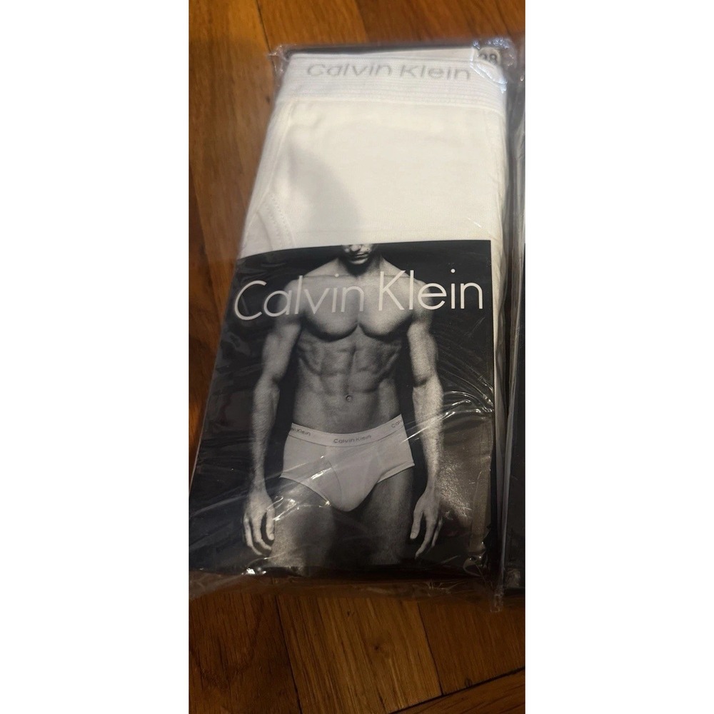 NEW & SEALED! Vtg 1999 Calvin Klein Mens 3-Pk‎ White Sz 38 Briefs Underwear NOS